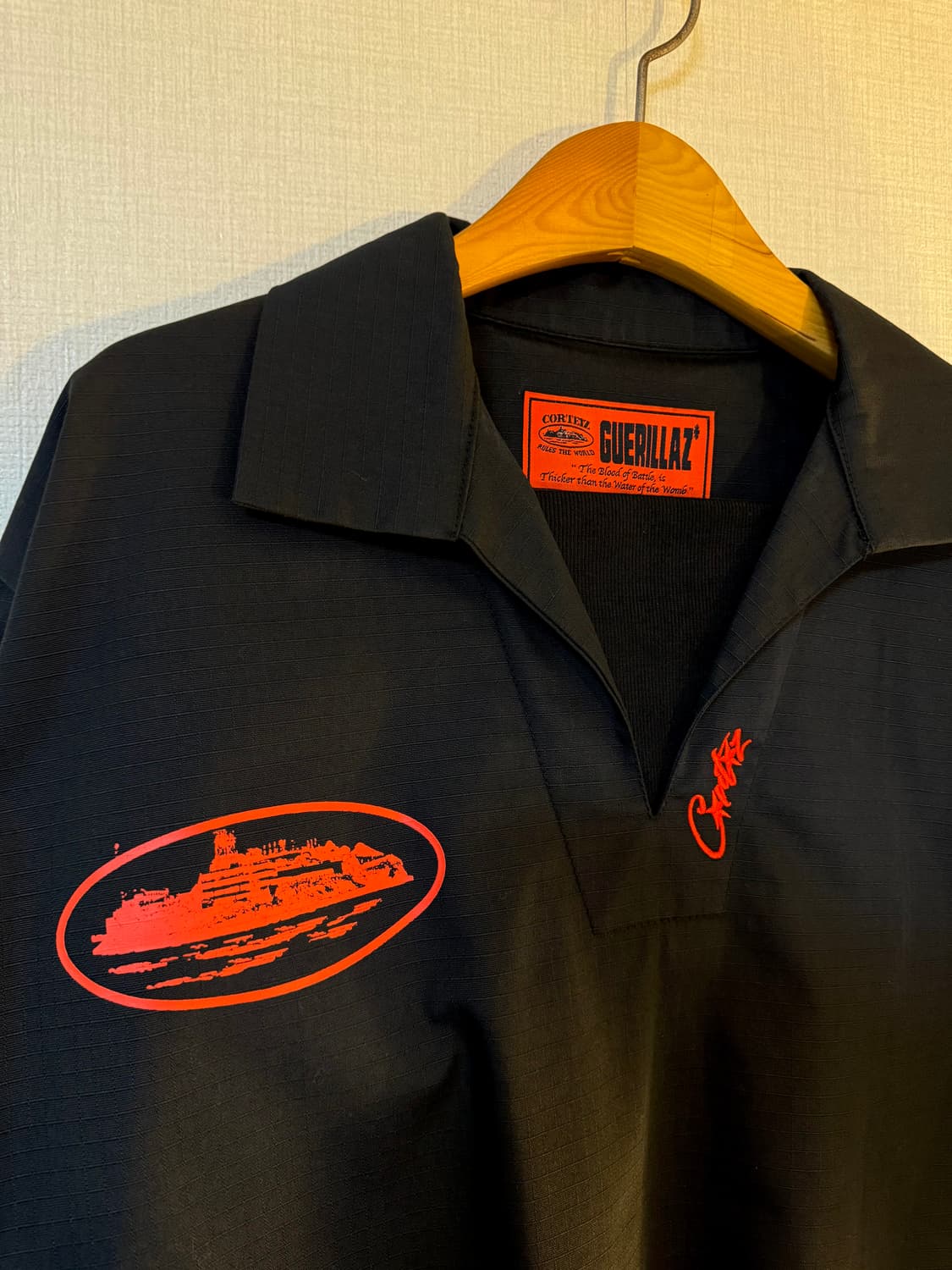 [M] Corteiz 코르테이즈 드릴탑 블랙오렌지 상품이미지4