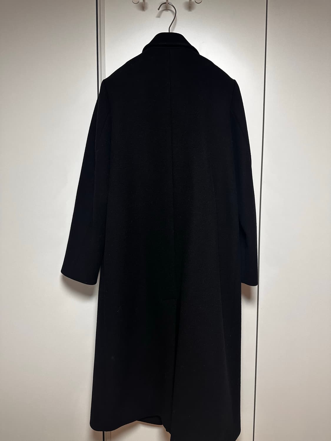 al,thing 캐시미어 울 블랙 롱 코트 상품이미지7