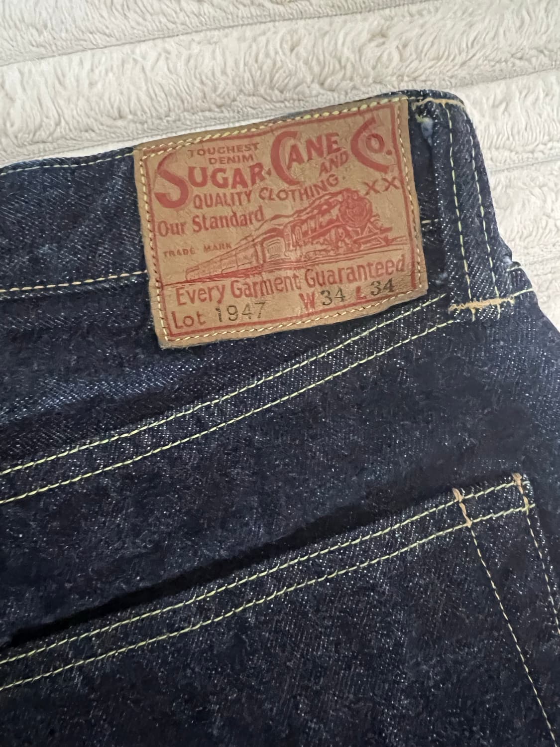 슈가케인 1947데님 인디고 34 새상품급 상품이미지4