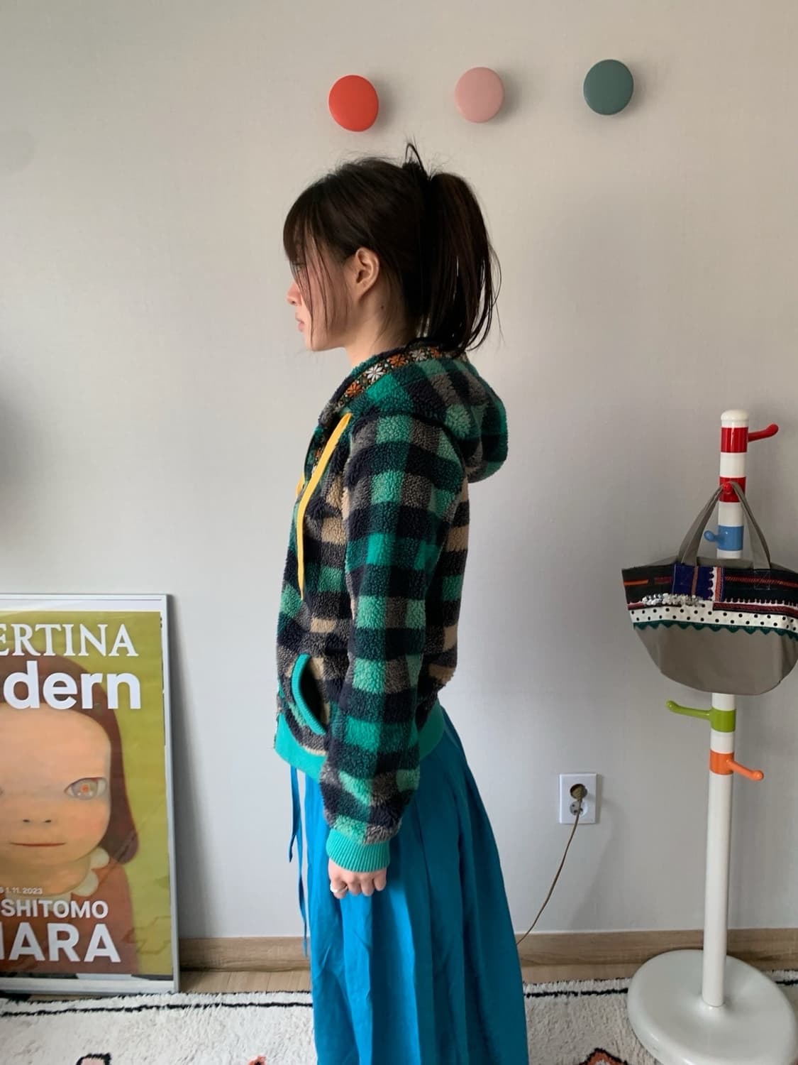 ethnic check.. fleece jumper 상품이미지3