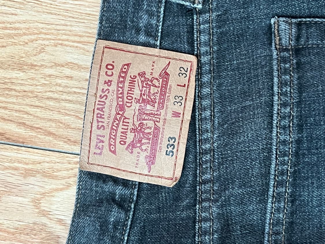 리바이스 533 흑청 상품이미지3