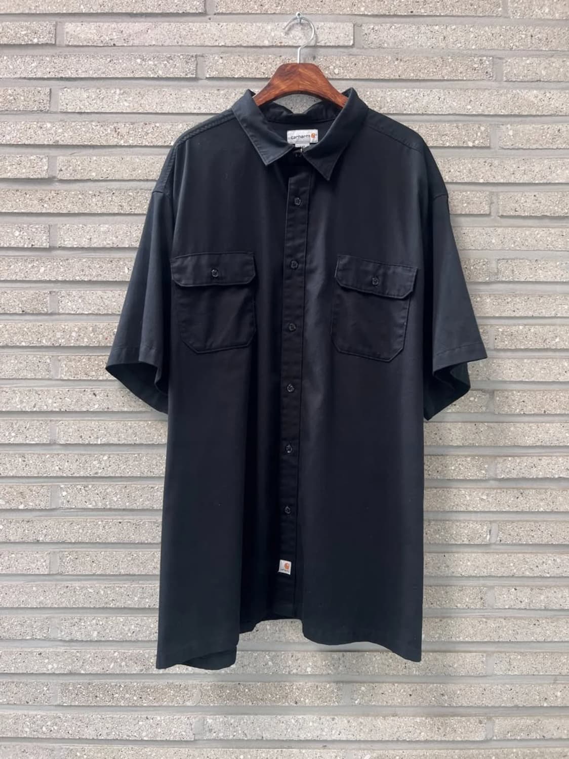 [4XL]칼하트 USA 2포켓 빅사이즈 블랙 워크 셔츠 상품이미지1