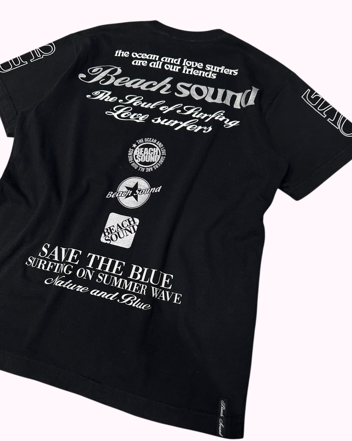 BEACH SOUND logo lettering surfer t 상품이미지6