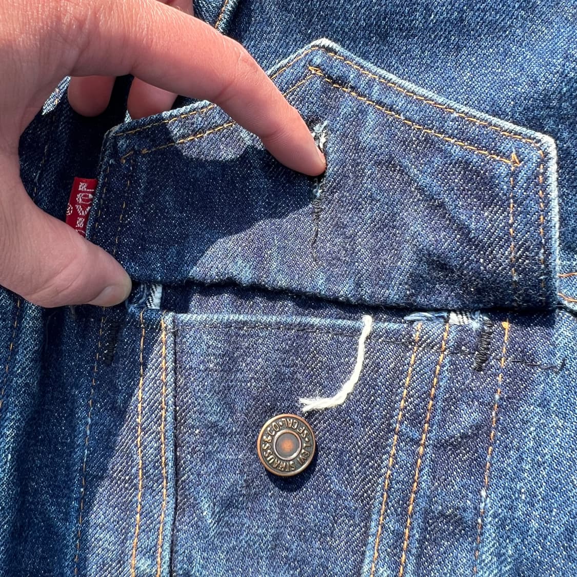 70‘s 리바이스 70505 데님 트러커 자켓 상품이미지4