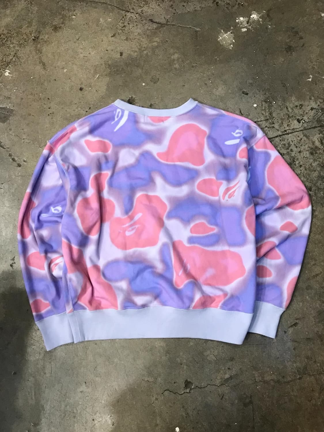 Bape Pink&Purple Camouflage Sweatshirt 상품이미지7