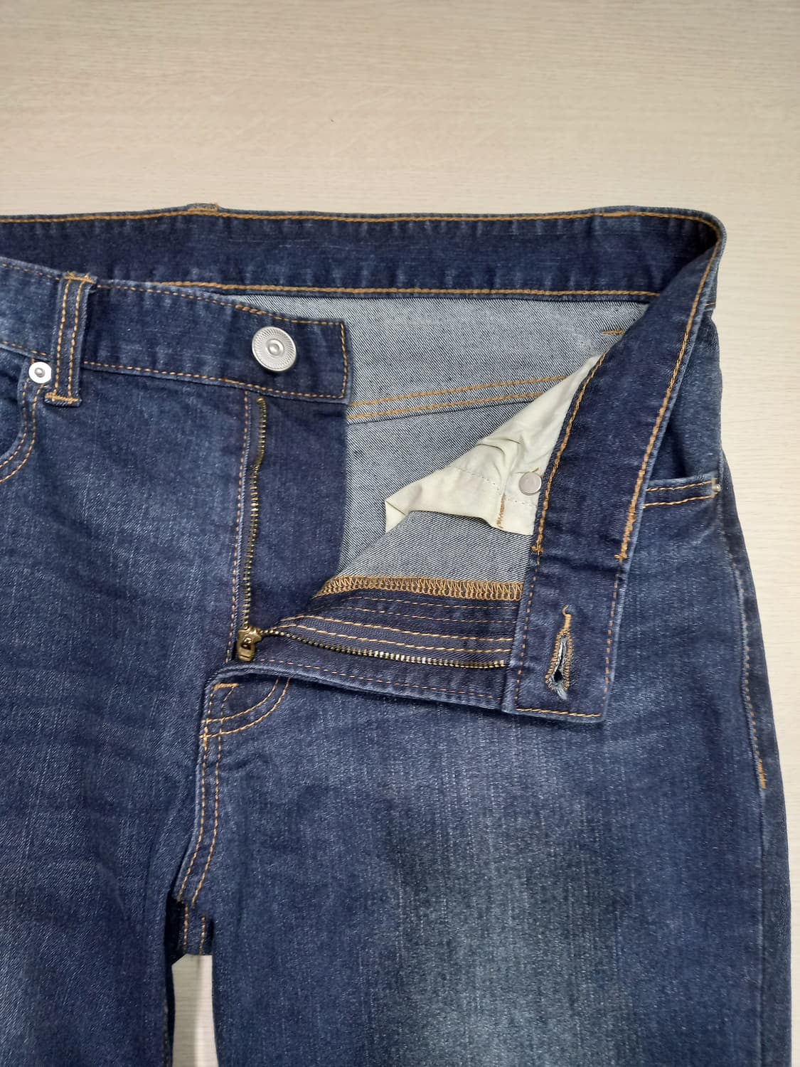 33 POLHAM 워싱 스판 테이퍼드핏 슬림일자진 33-448 상품이미지6