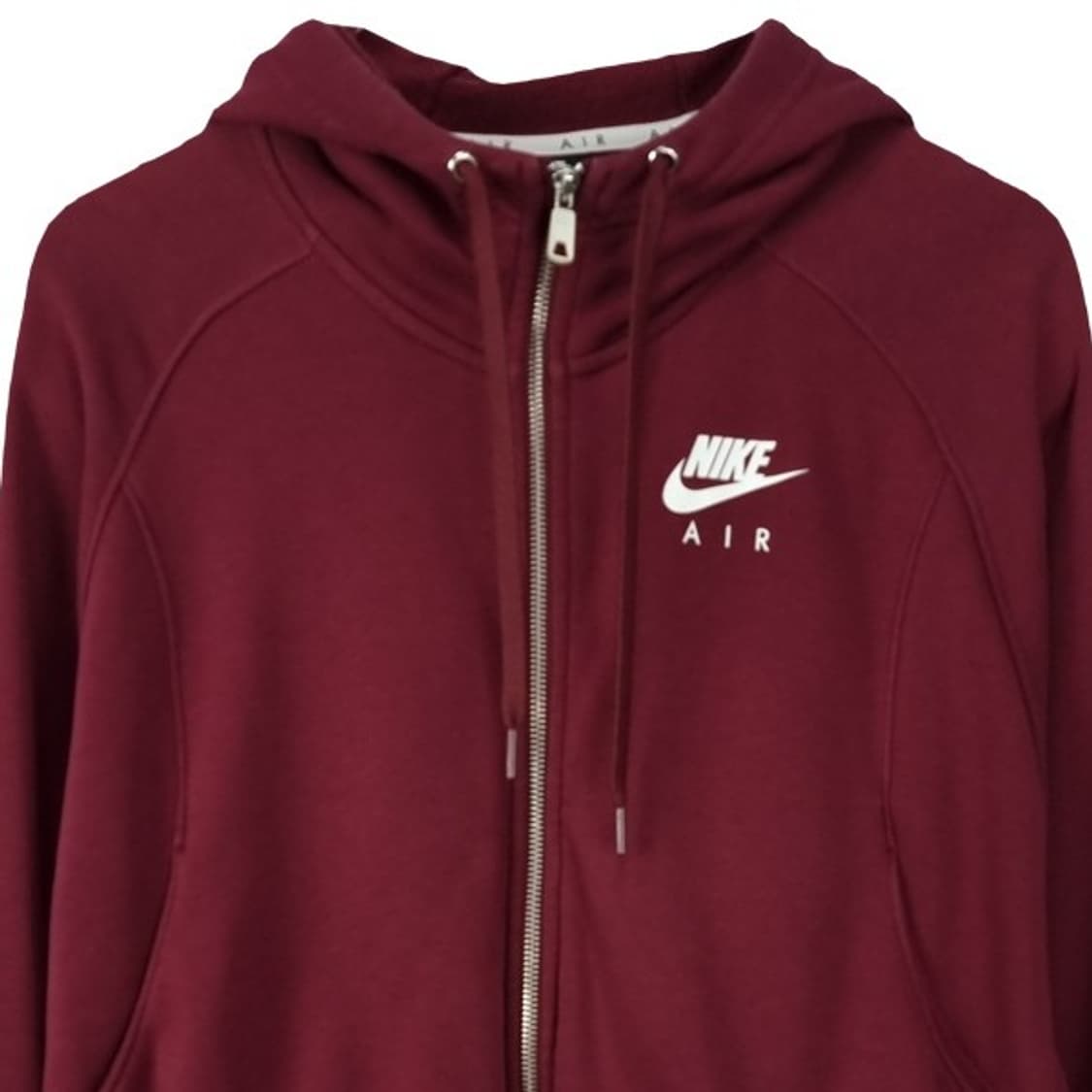 [나이키] 로고 프린팅 오버핏 크롭 후드 집업 버건디 M19750 상품이미지4