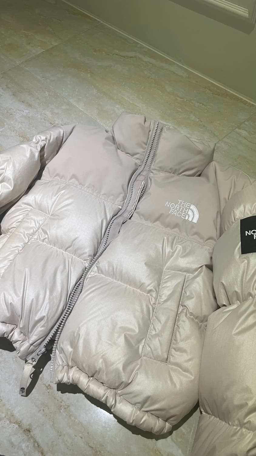 노스페이스 눕시 화이트라벨 크림베이지 80 xs 상품이미지1