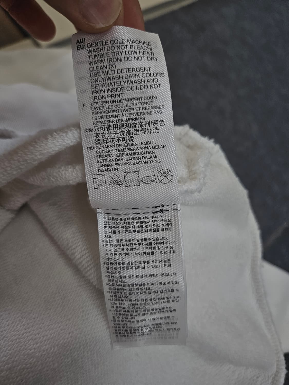 아디다스 트레포일 나그랑 화이트 맨투맨 급처 상품이미지5