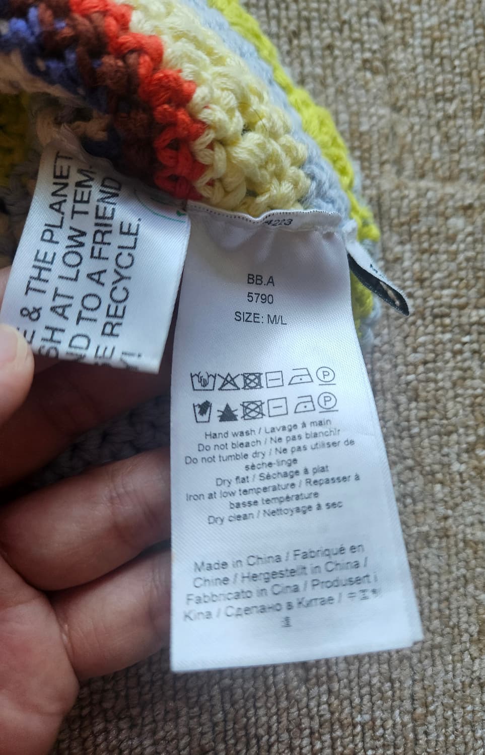 가니 니트 버킷햇  상품이미지2