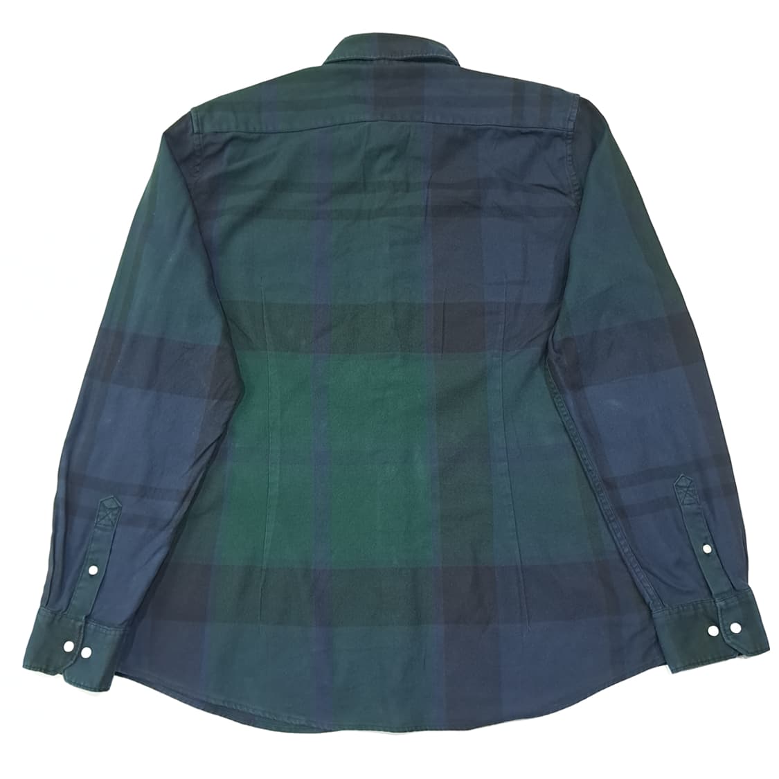 CL646 L 바버 클래식 블랙워치 타탄체크 네이비그린 셔츠 남방 상품이미지6
