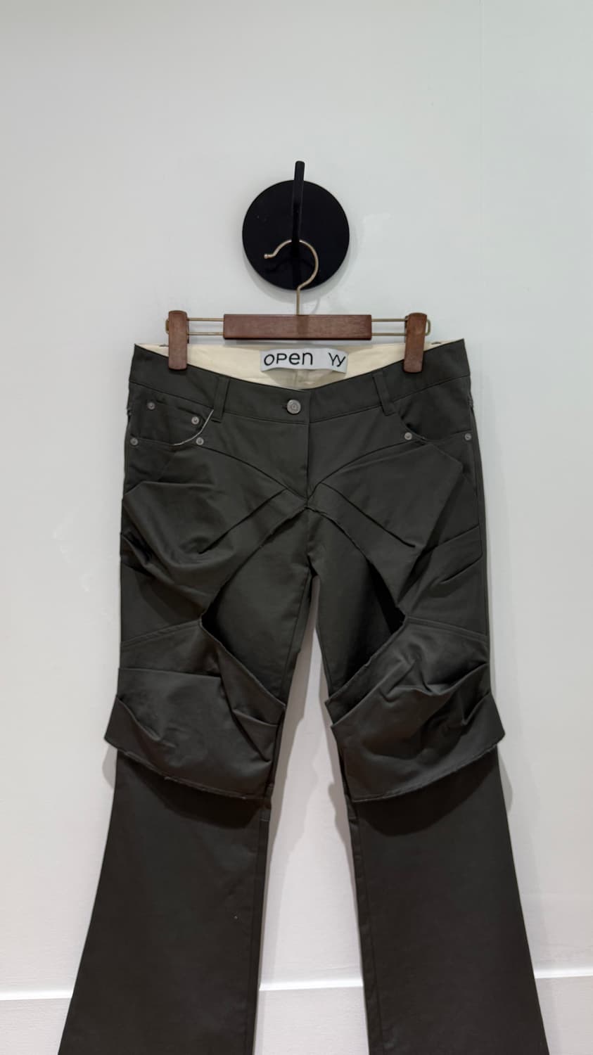 오픈와이와이 개더드 부츠컷 팬츠 상품이미지4