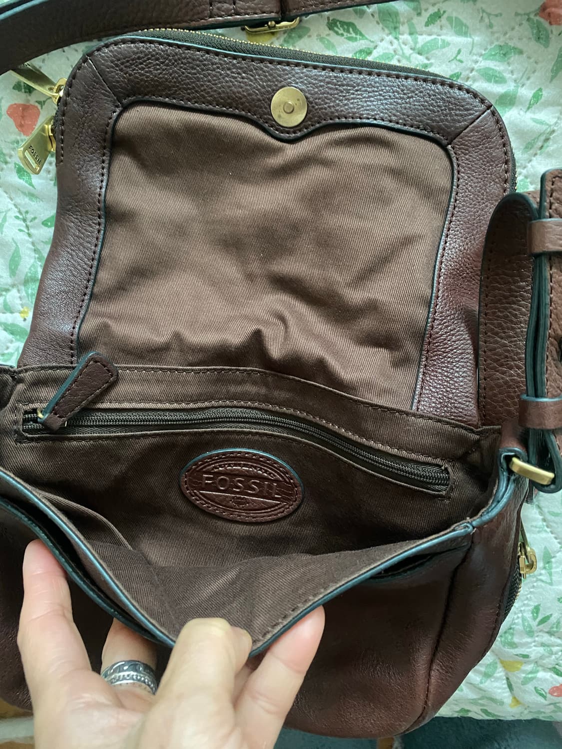 파슬 브라운 가죽 크로스백 상품이미지9