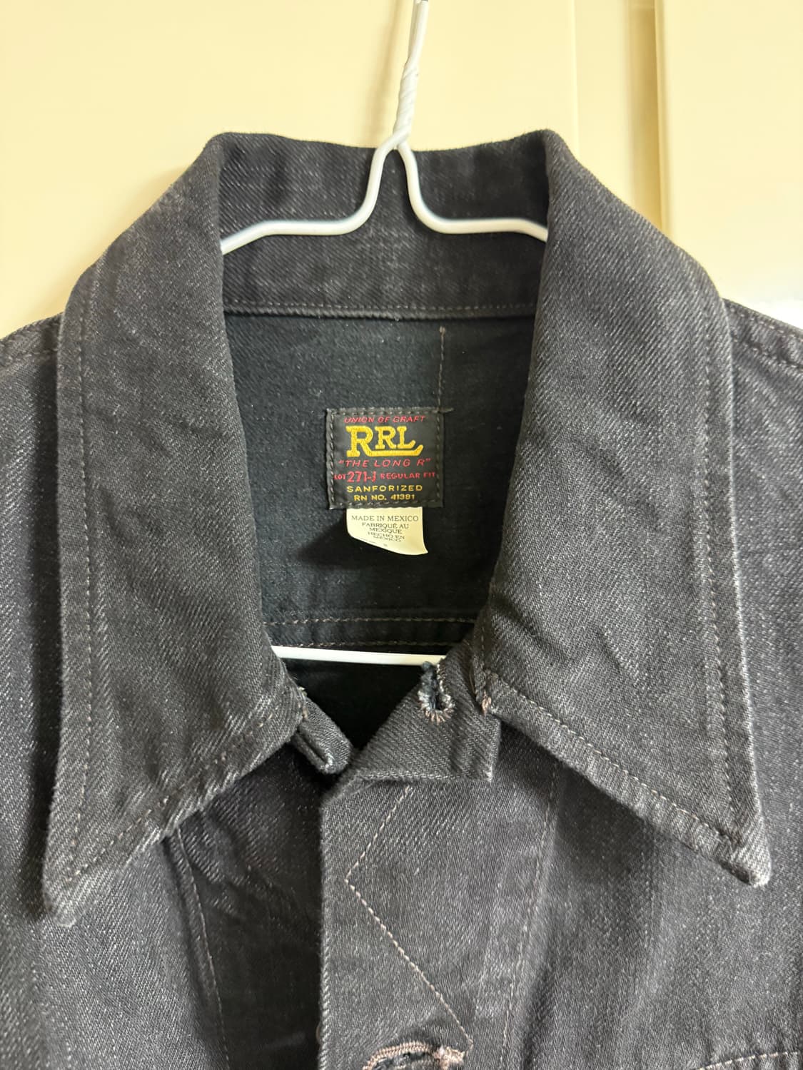 RRL lot 271 블랙 데님자켓 M 상품이미지2