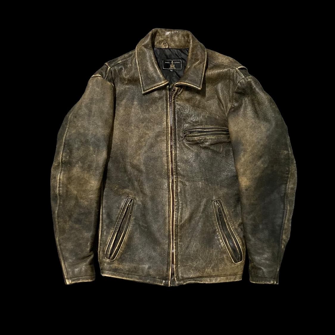 리얼레더 워싱 싱글 라이더 자켓 상품이미지1