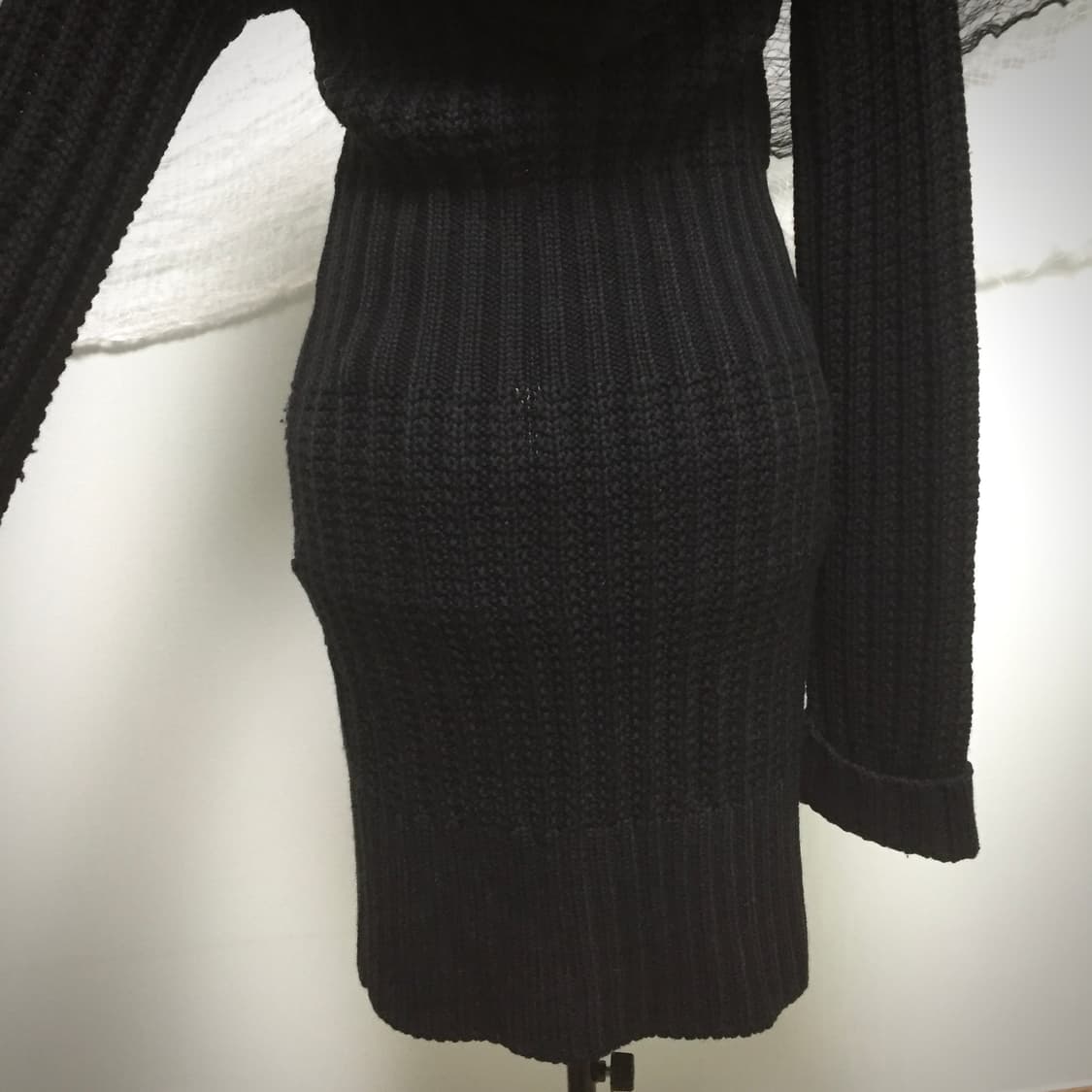 Armani  black button long knit cardigan 상품이미지6