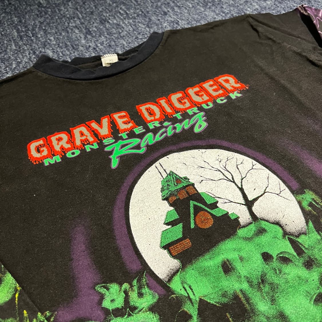 빈티지 90s Grave Digger 몬스터트럭 롱슬리브 상품이미지6