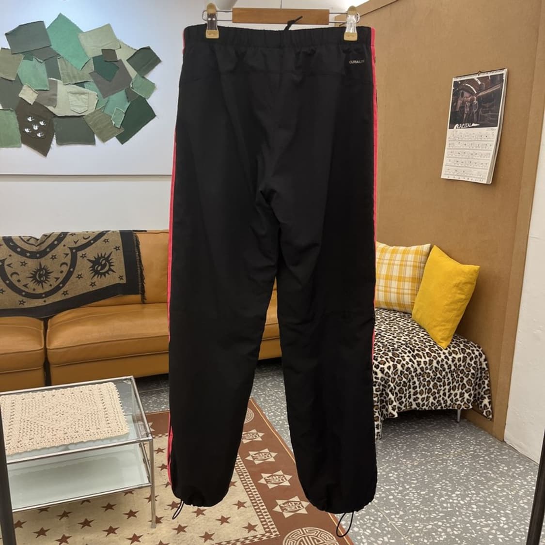 아디다스 Y2K 00's 블랙핑크 바람막이 트랙팬츠 90 C10362 상품이미지4