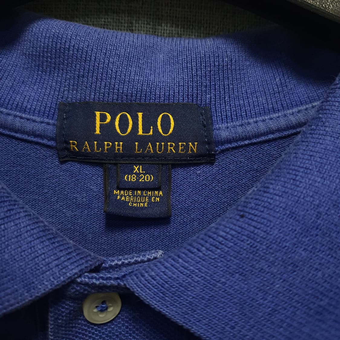폴로 랄프로렌 블루 카라 반팔티   상품이미지4