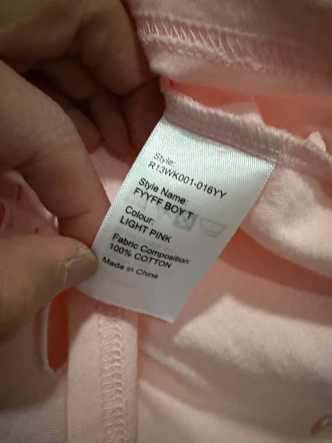 R13 퍽보이 그런지 핑키 반팔 상품이미지4