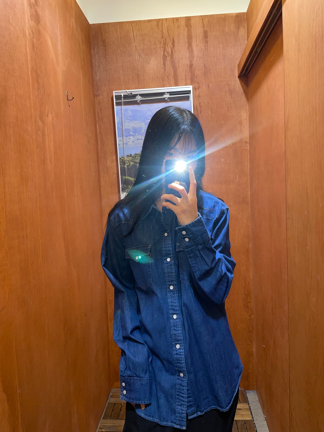 (L) Levi's 리바이스 코튼 데님 셔츠 상품이미지1