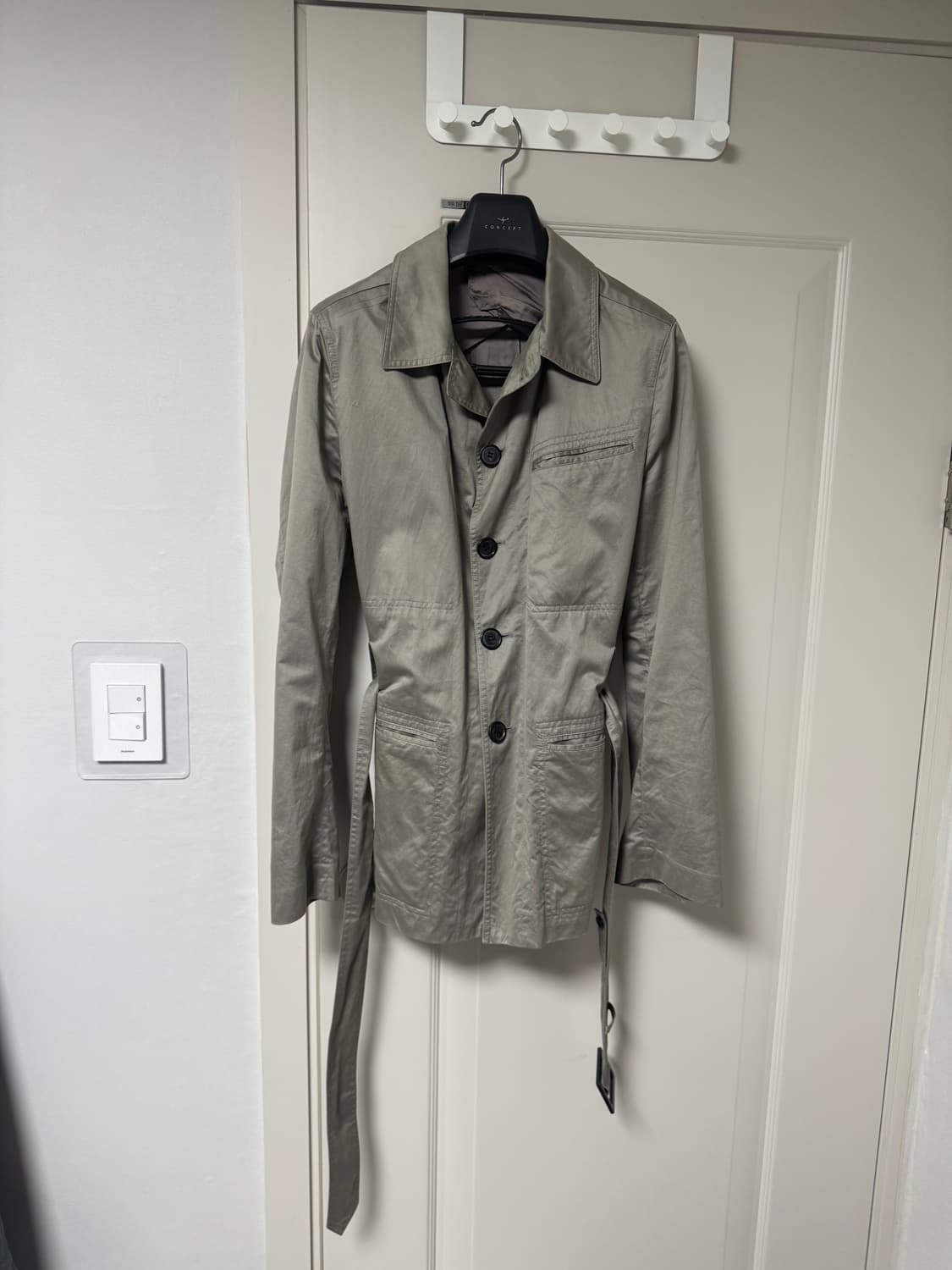 디올옴므 09ss 그레이 벨티드 자켓 52 (100-105) 상품이미지1