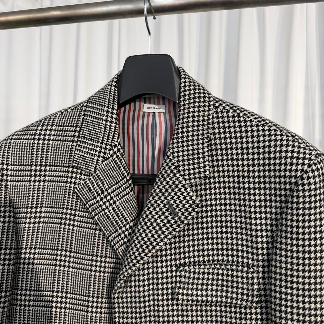 (2) 톰브라운 펀믹스 글렌 하운드투스 RWB 울 코트 상품이미지3