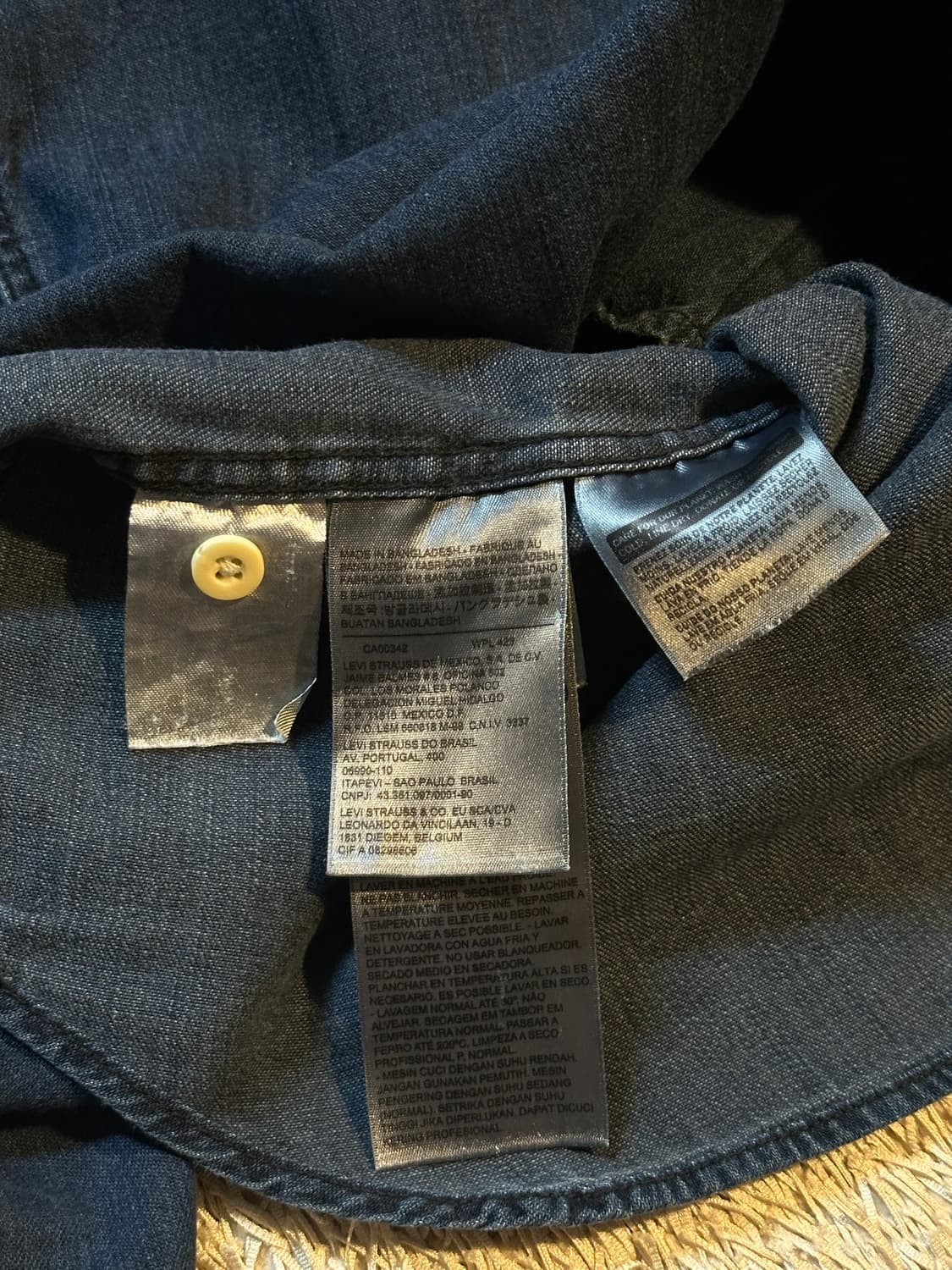 리바이스 LEVI'S 웨스턴 투포켓 데님 셔츠 진청 상품이미지5