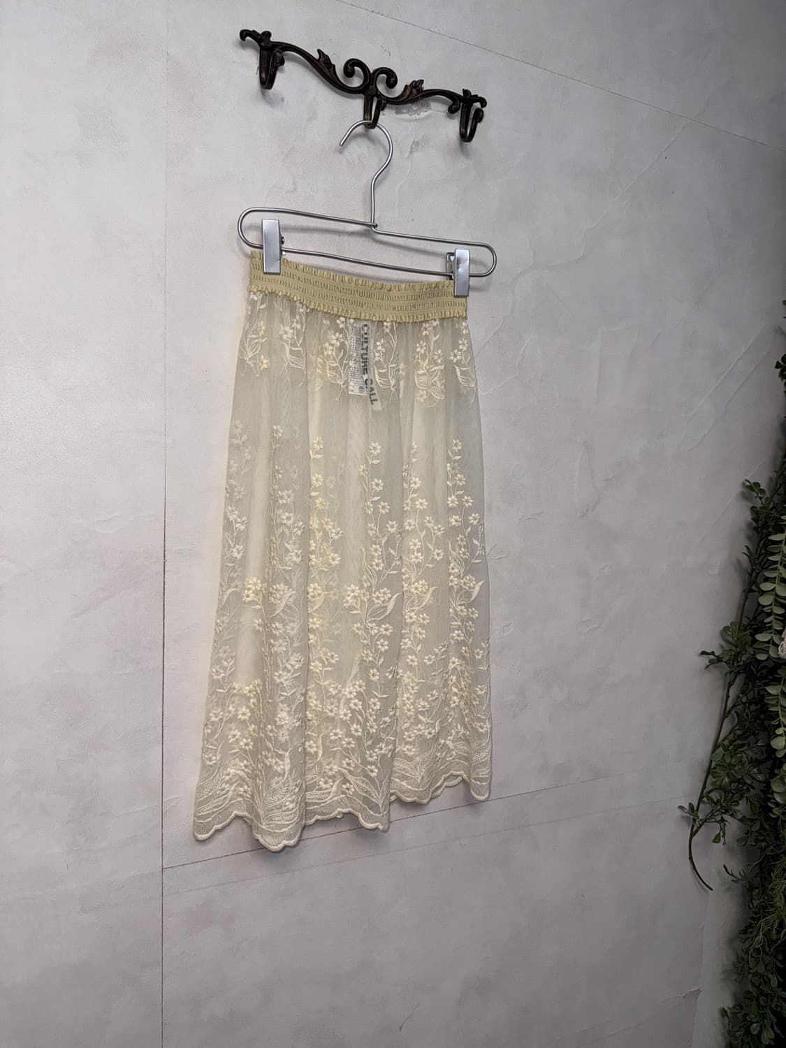 Culture call ivory floral lace skirt  상품이미지2