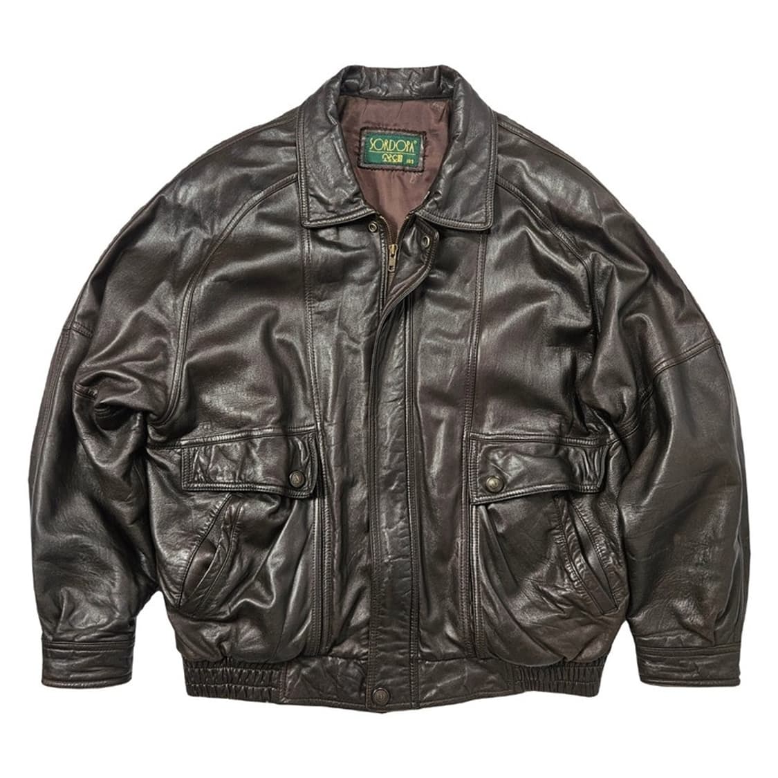소르도파 빈티지 양가죽 봄버 자켓 XL 상품이미지1