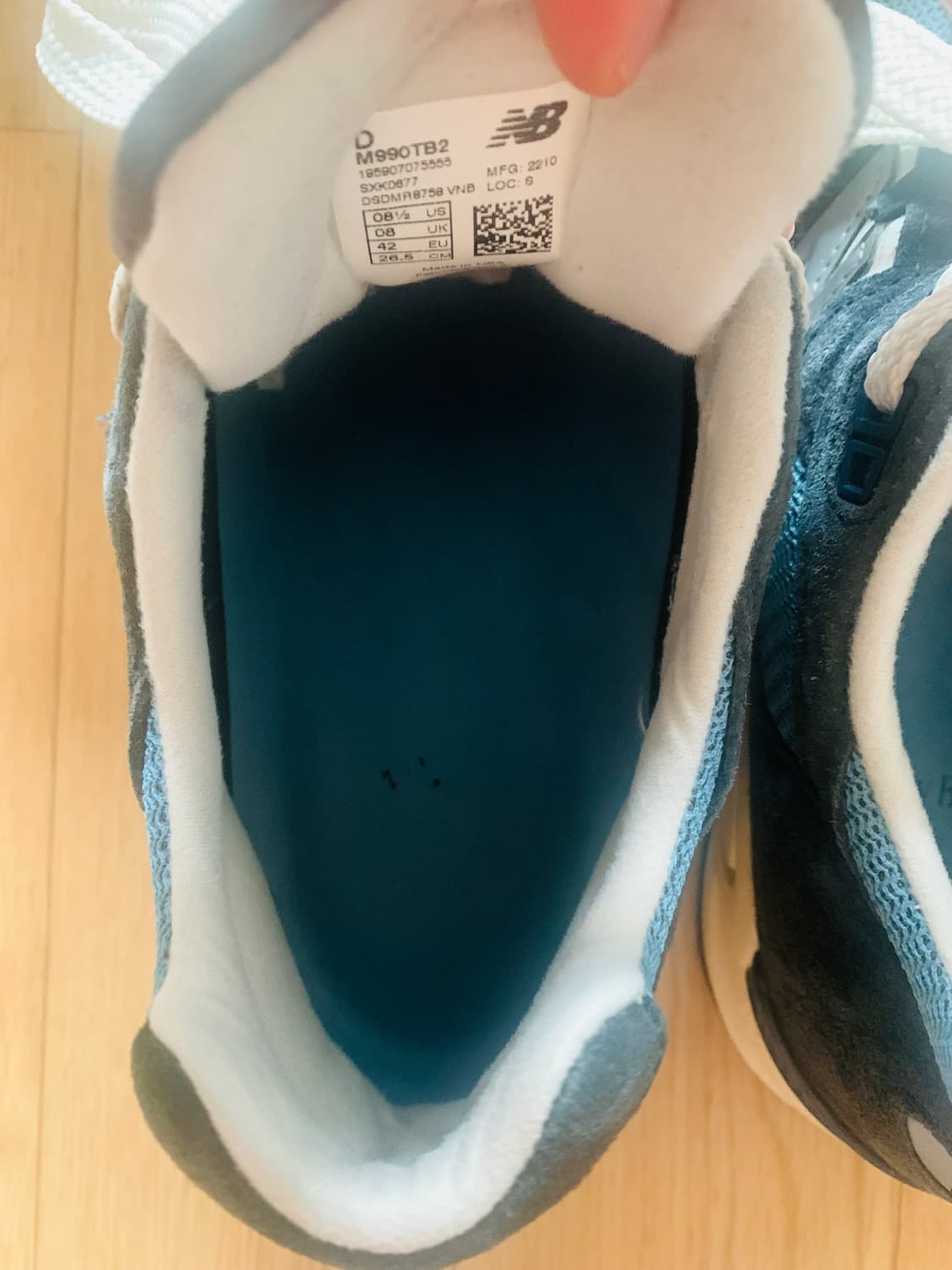 [265] 뉴발란스 990v2 메이드 인 USA 네이비 캐슬락 상품이미지9
