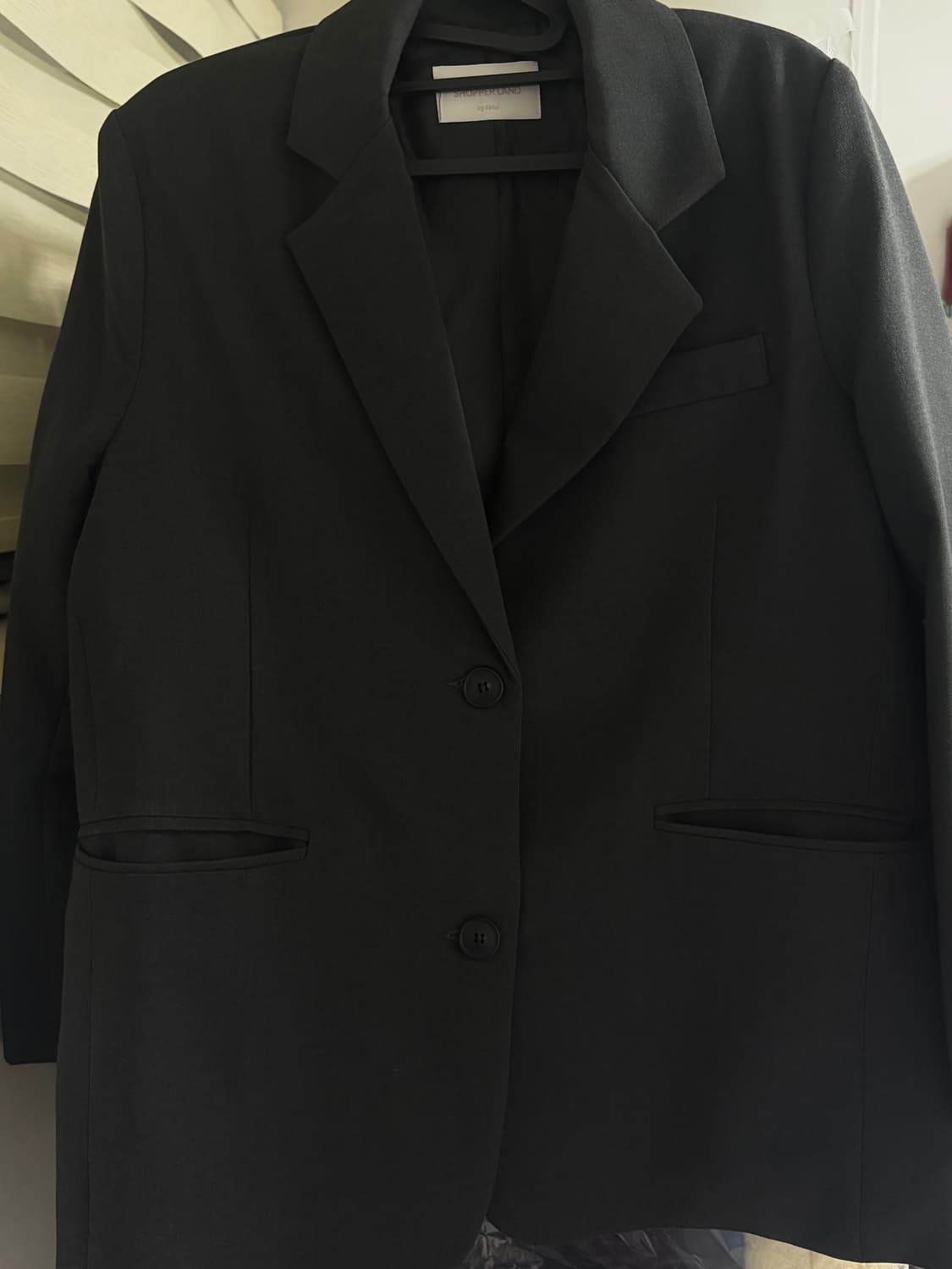 쇼퍼랜드 메이드 블레이저 자켓 (블랙, 차콜그레이 색상) 상품이미지3