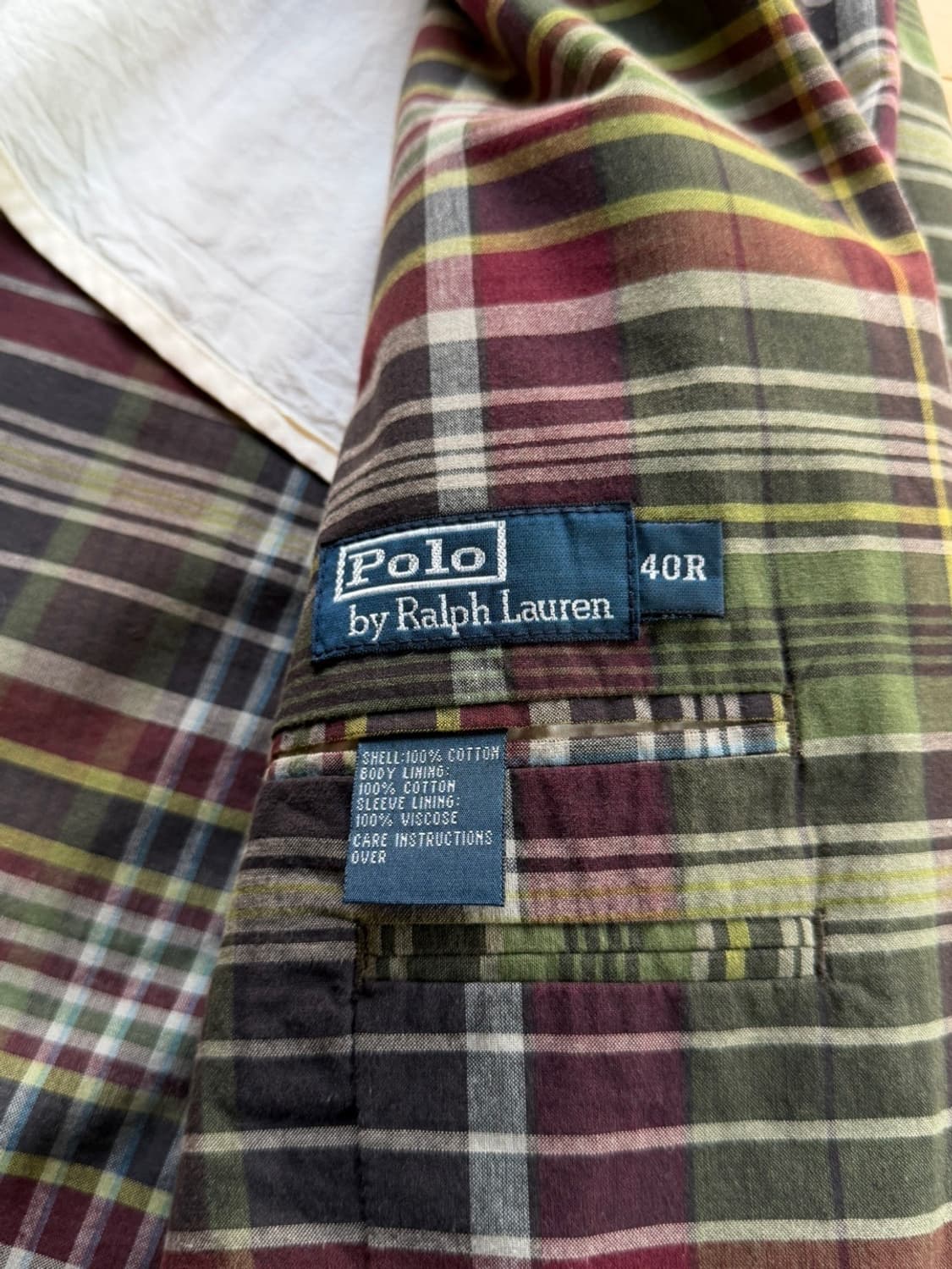 폴로 랄프로렌 마드라스 체크 자켓 100~103 상품이미지6