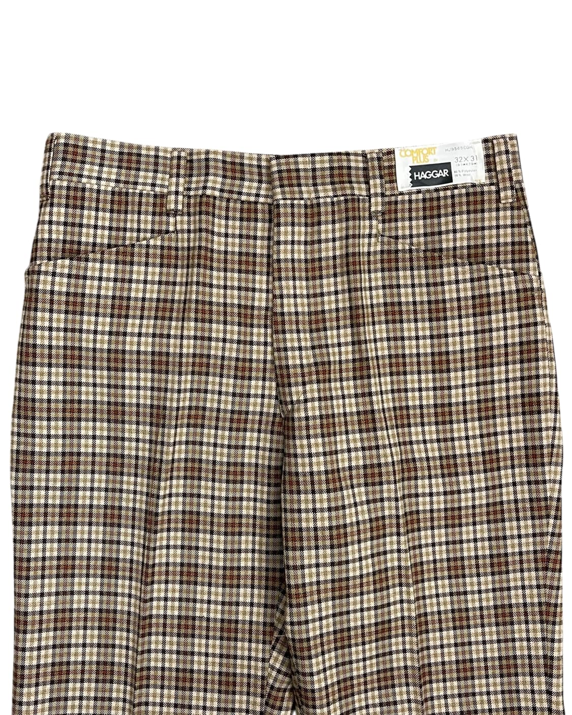 해거 컴포트 플러스 체크 울 슬랙스 상품이미지6