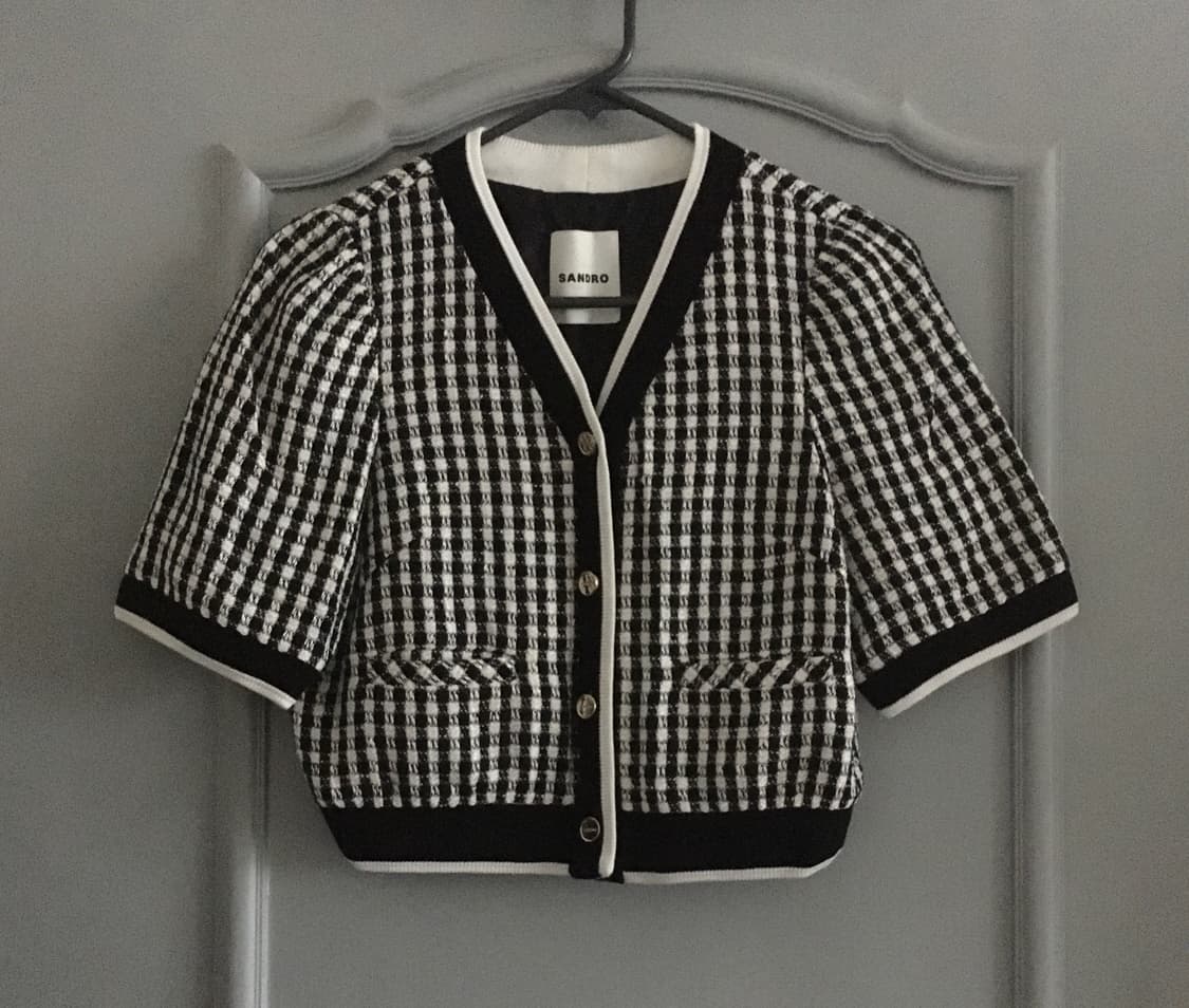 22SS 산드로 크롭 니트 가디건 자켓 상품이미지3