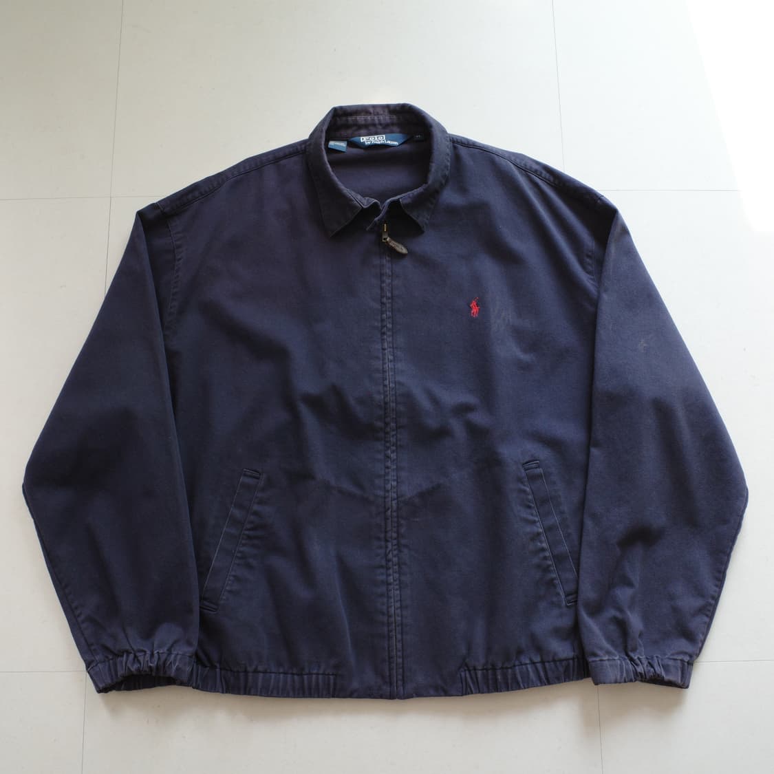 90s 폴로 랄프로렌 코튼 블루종 자켓 (XL, 네이비)  상품이미지1