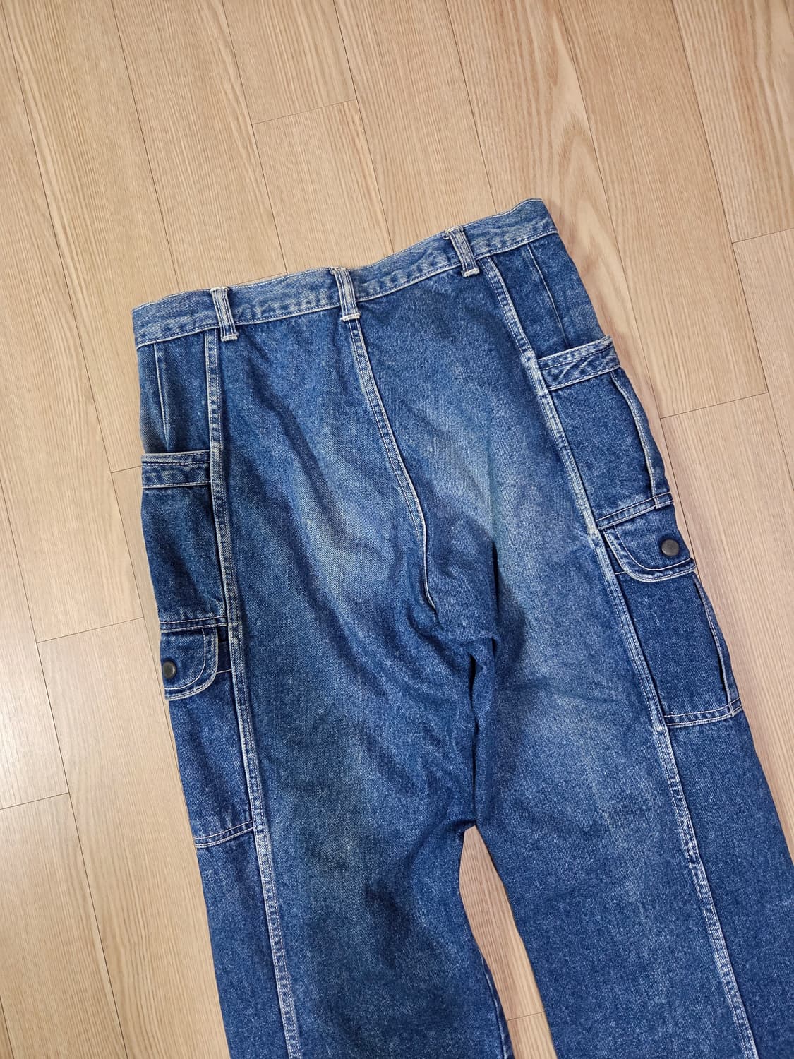 CAPITAN JAPAN 워싱 카고 데님 팬츠 상품이미지9