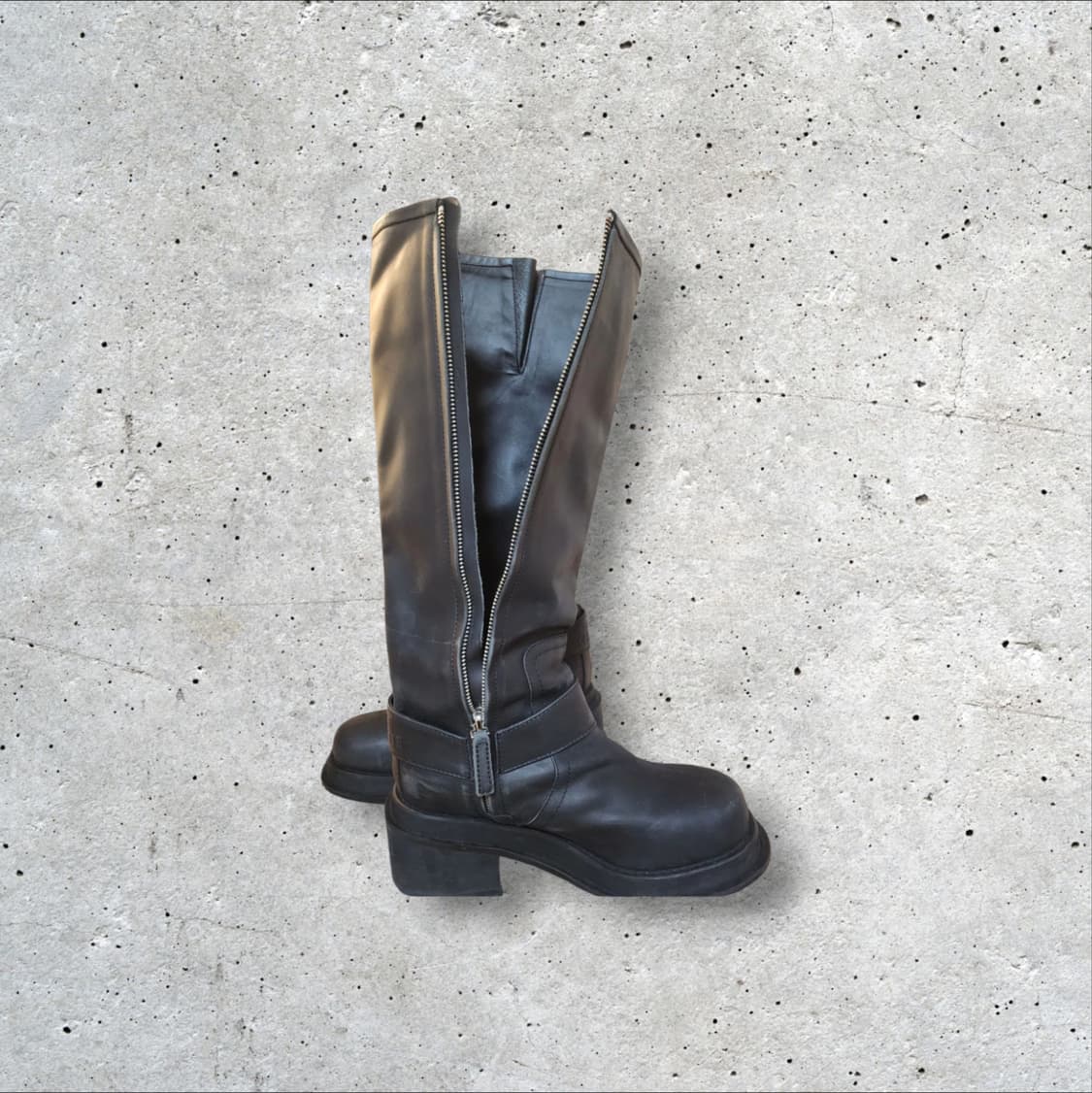 이미최저가 럭키슈에뜨 리얼가죽 롱부츠 블랙 240 상품이미지6