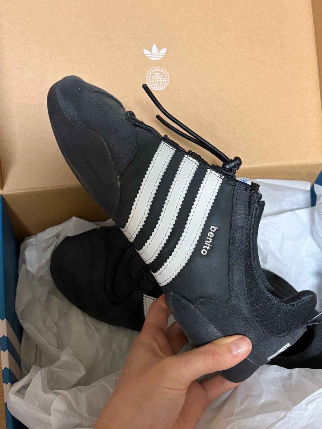 아디다스 배드버니 발레리나 코어 블랙 초크 화이트 235 상품이미지4