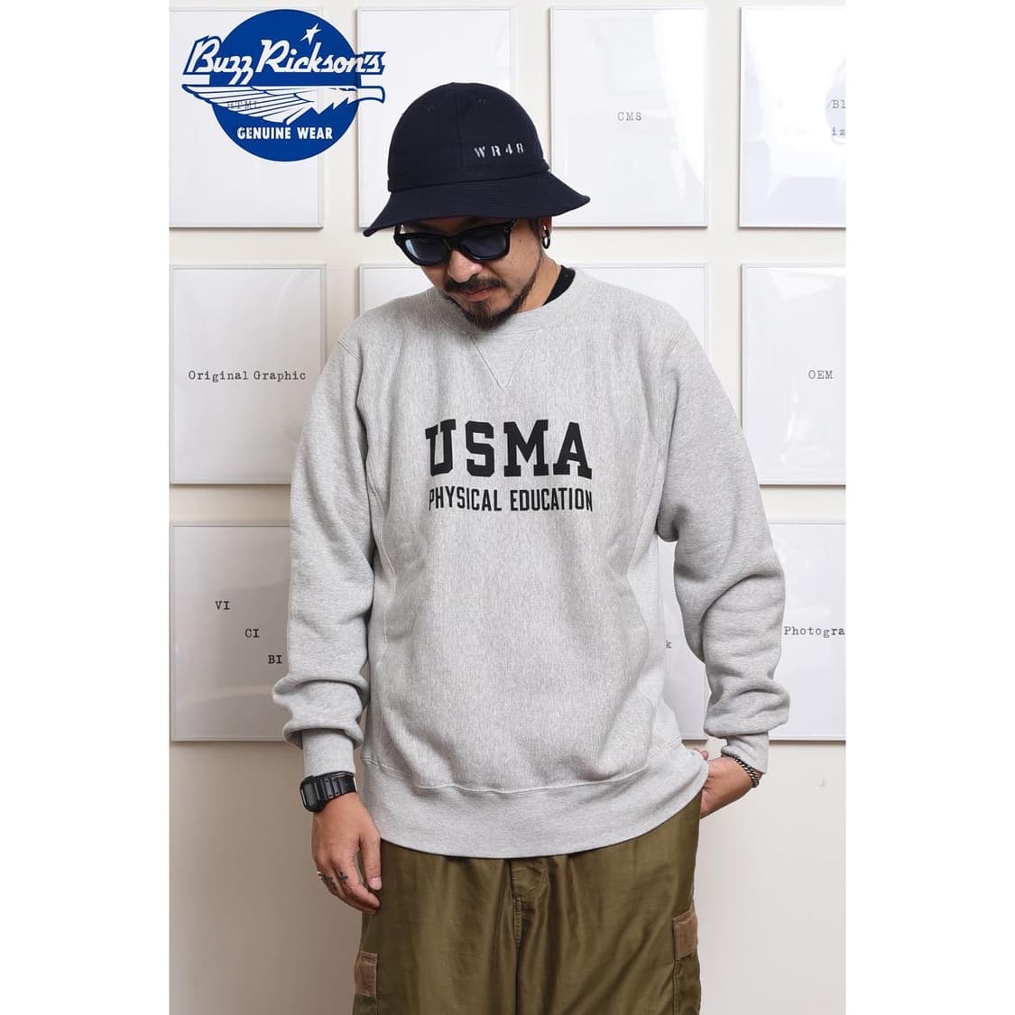 버즈릭슨 리버스위브 USMA 스웻셔츠 40(L) 사이즈 상품이미지2