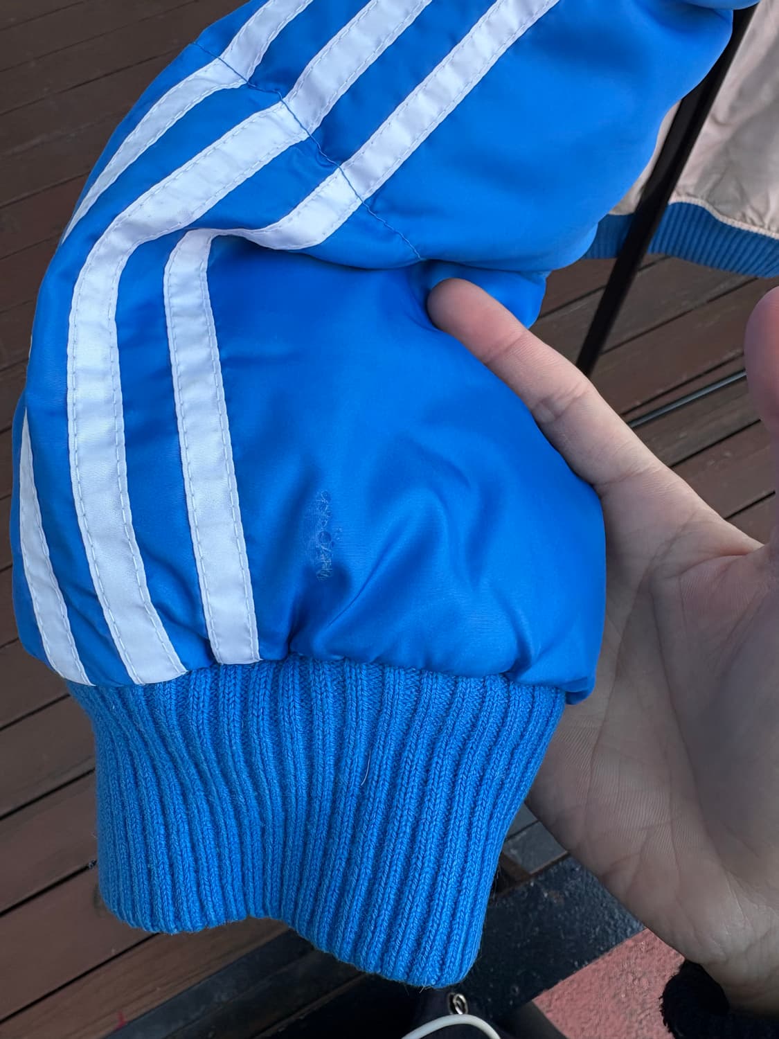 아디다스 블루 화이트 패딩 [105] 상품이미지4