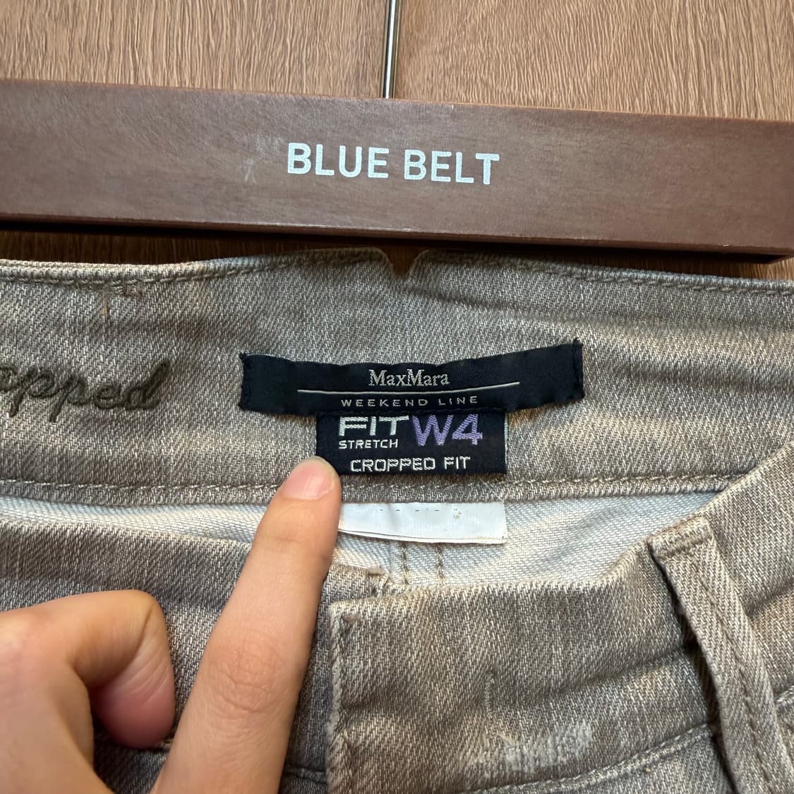 막스마라 위켄드 7부 카프리 팬츠 버튼업 디테일 베이지 브라운 상품이미지7