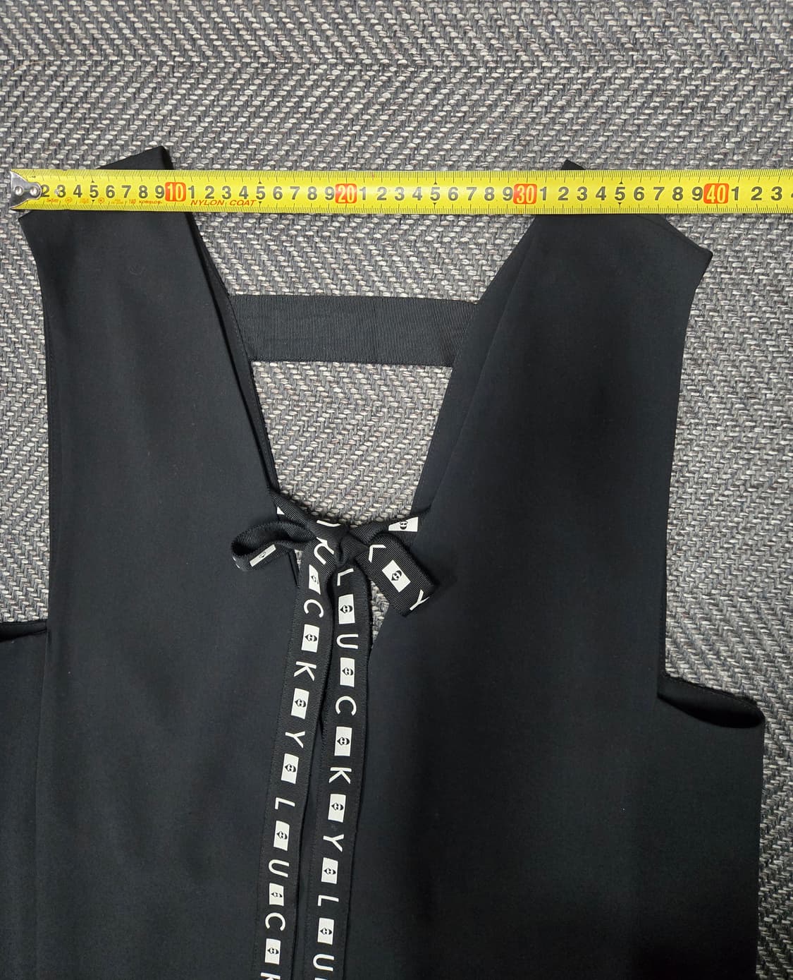 럭키슈에뜨 22ss 블랙 리본 플리츠 원피스 상품이미지7