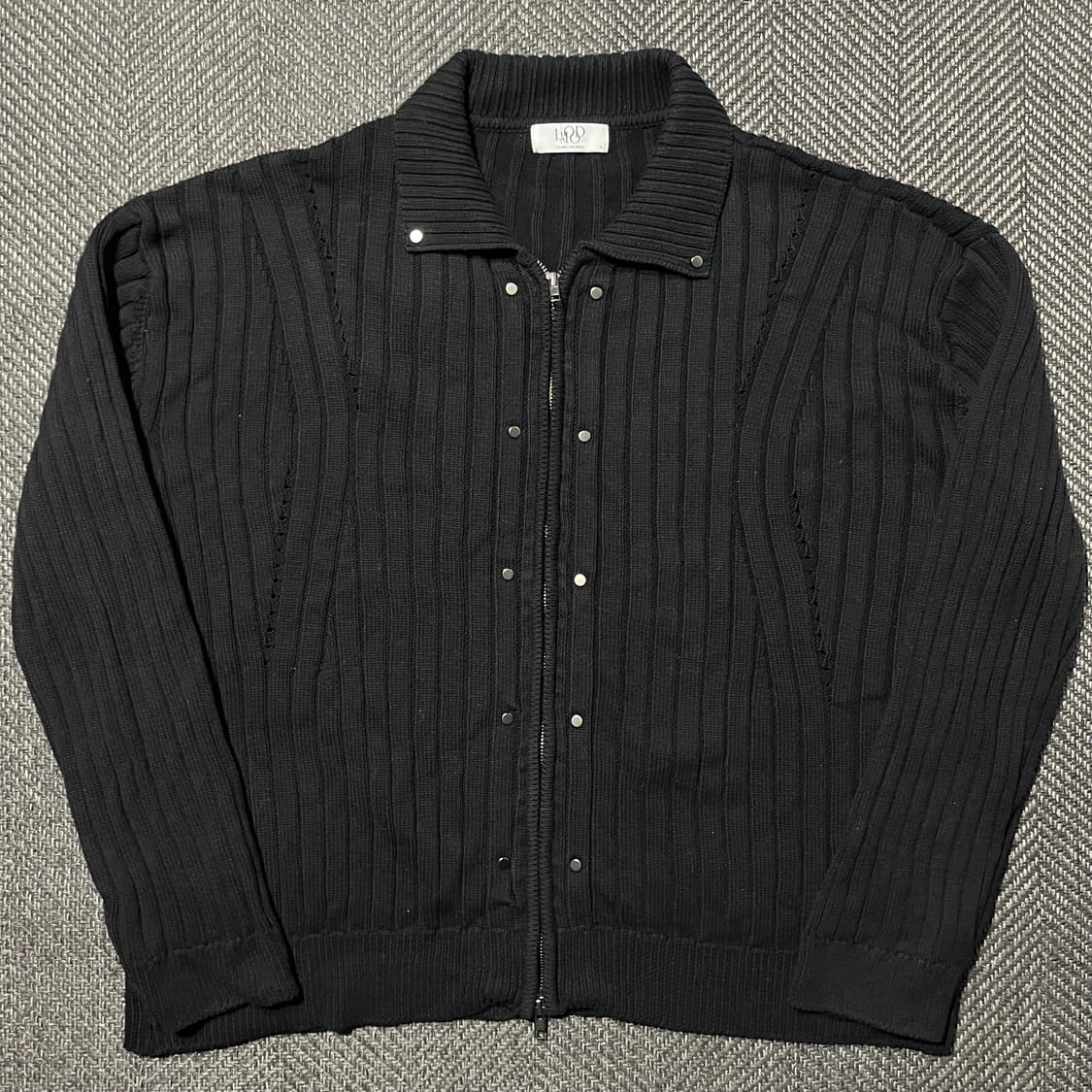 LMOOD 엘무드 펑크 라이더 니트 집업 상품이미지2