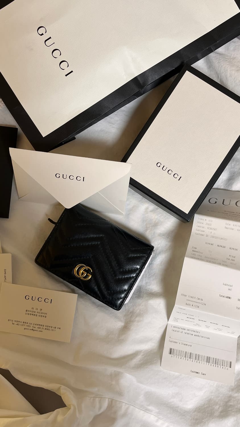 [정품] 구찌 마몽 마틀라세 카드지갑 상품이미지1