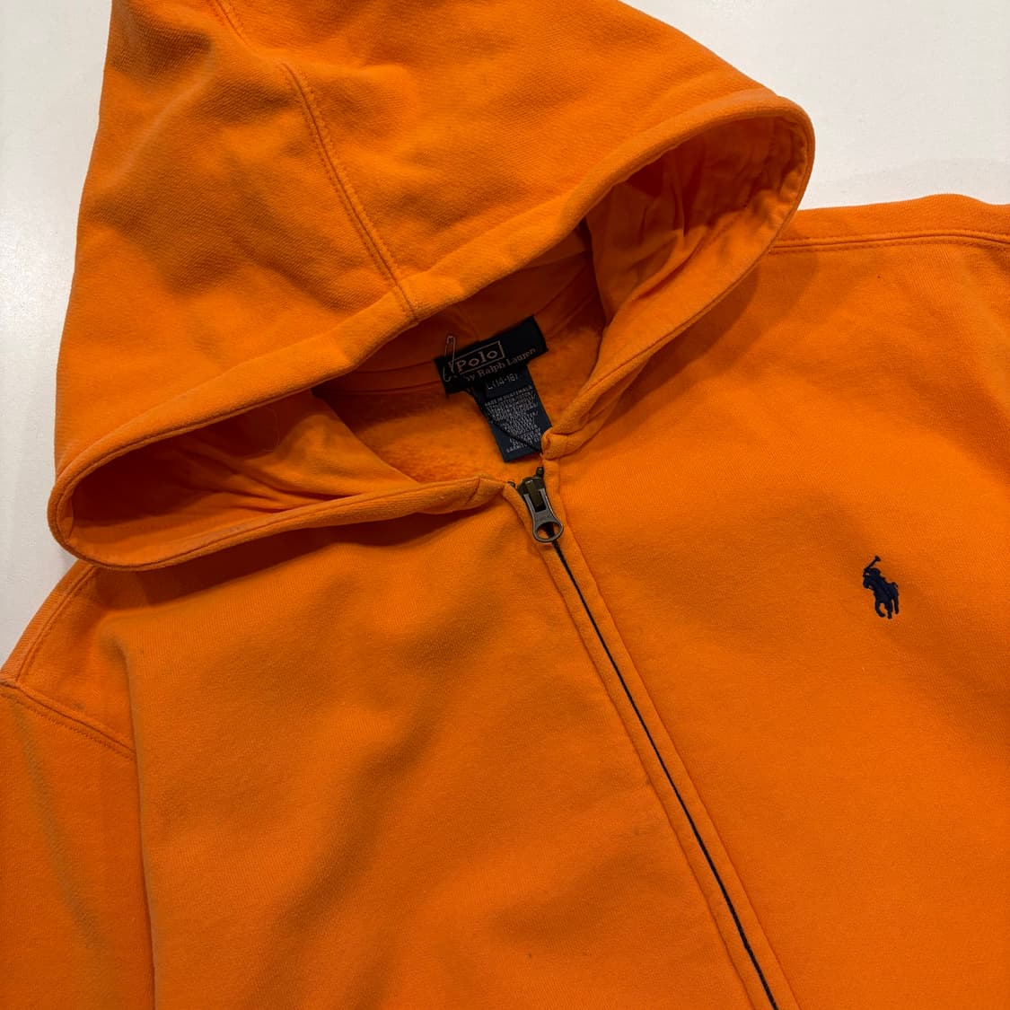 [L] 폴로 랄프로렌 오렌지색 스웻 후드집업 C117 상품이미지3