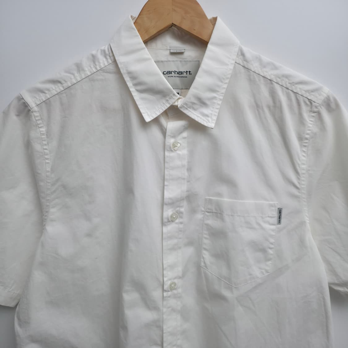 [M] 칼하트 wip 화이트 반팔 셔츠 상품이미지2