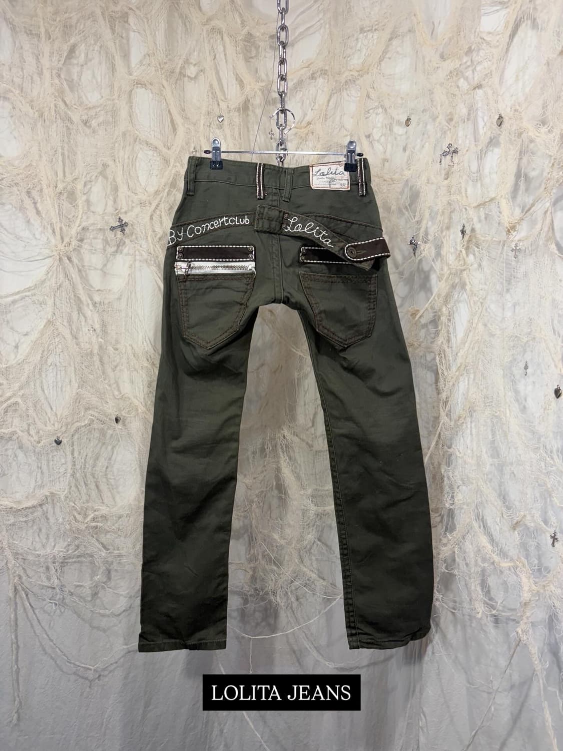 Y2K LOLITA JEANS back buckle pants 상품이미지1