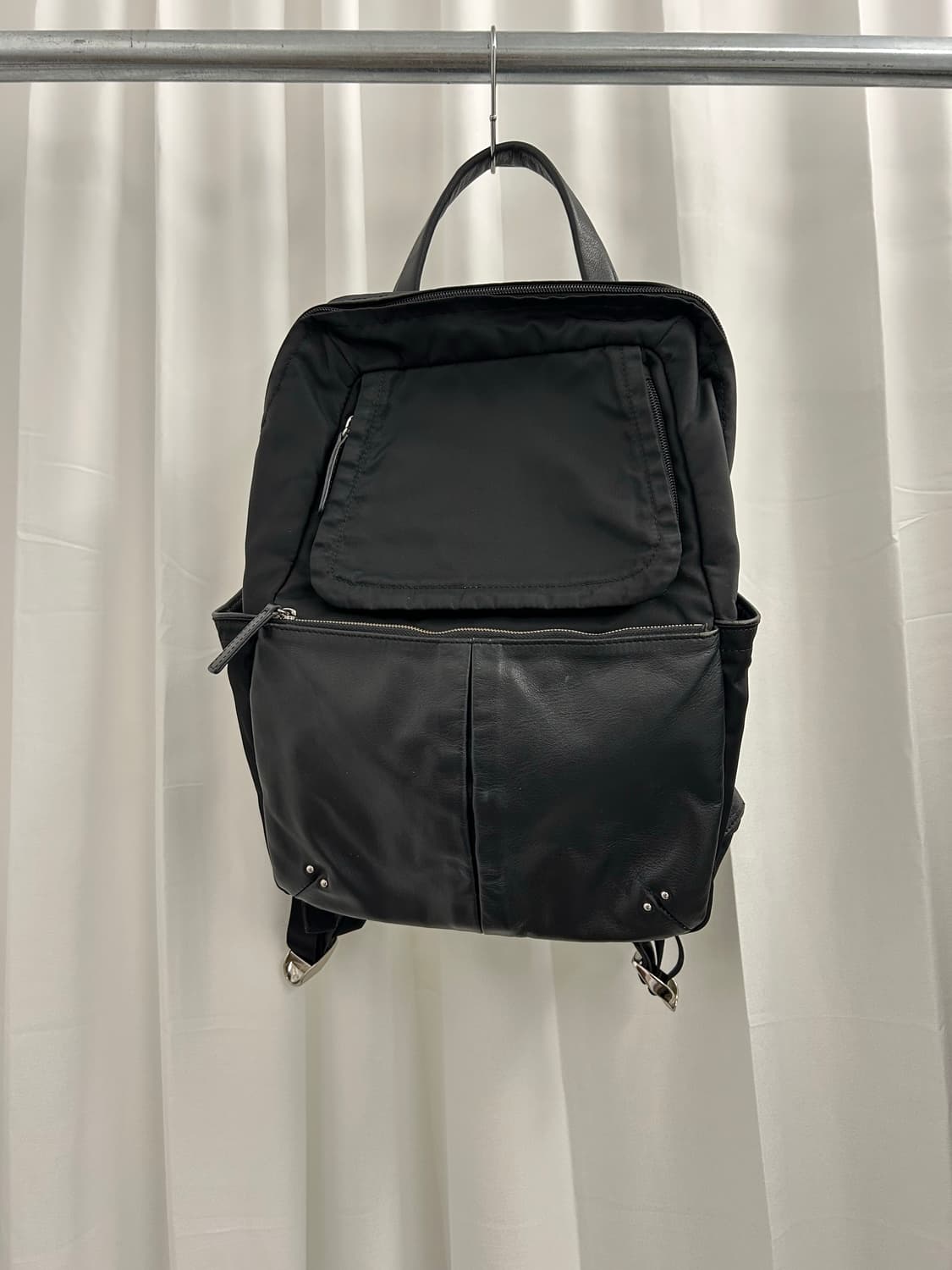 요지 야마모토 YSACCS 레더 나일론 백팩  상품이미지1