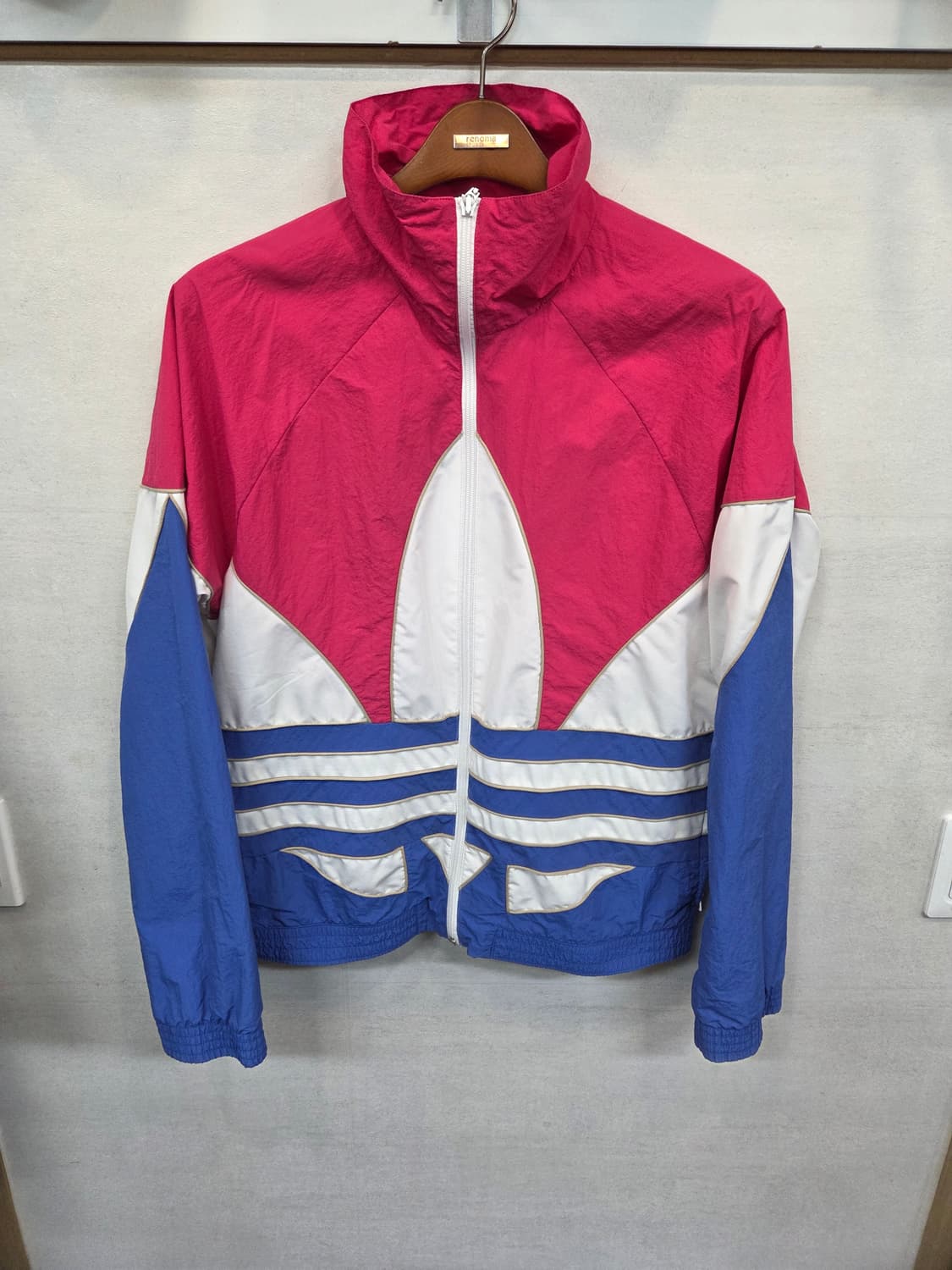 아디다스 빅트레포일 우븐 집업자켓 s 오버핏  상품이미지1